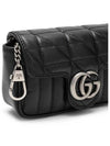 GG Marmont Silver Hardware Super Mini Bag Black - GUCCI - BALAAN 5