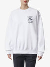 Logo Print Cotton Sweatshirt White - SPORTY & RICH - BALAAN 2