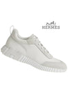 Bouncing Sneakers Mesh Suede Goatskin Blanc - HERMES - BALAAN 4