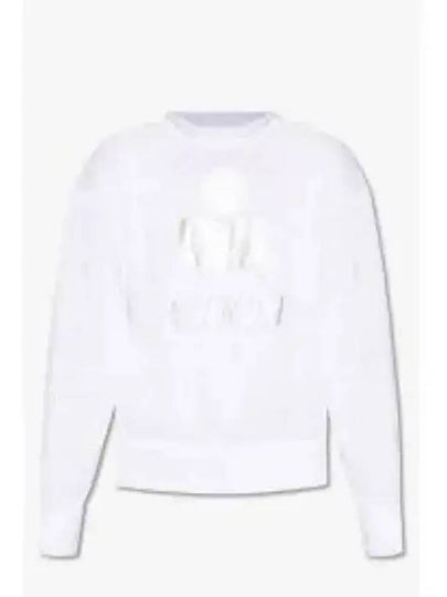 Klowia Logo Print Linen Sweatshirt White - ISABEL MARANT - BALAAN 2