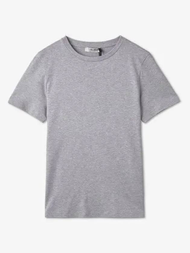 Max Mara Angry Short Sleeve T Shirt Melange Gray 99710231600001 - S MAX MARA - BALAAN 1