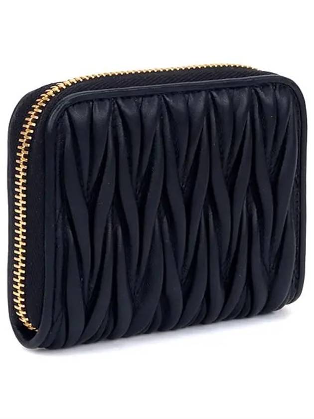 Matelasse Nappa Leather Coin Wallet Black - MIU MIU - BALAAN 5