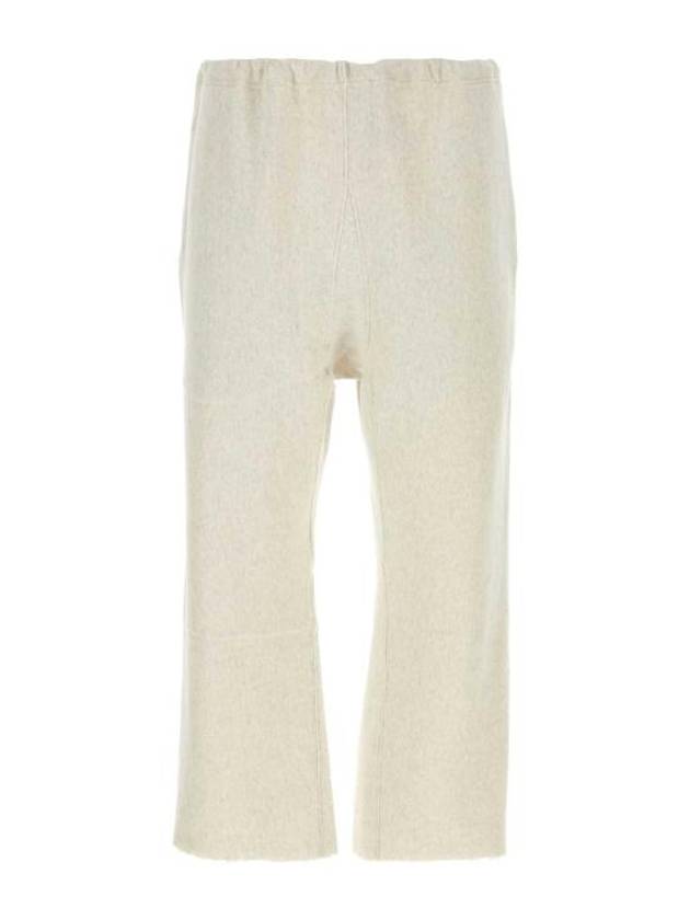 Back Stitch Logo Cotton Straight Pants Beige - MAISON MARGIELA - BALAAN 1