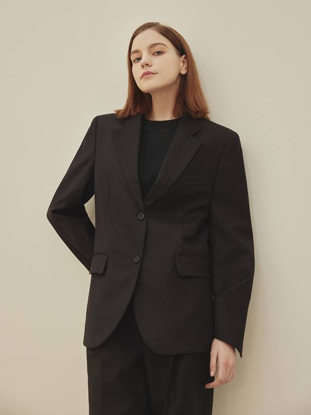 Women's Renee Basic Blazer Jacket Black - ARIFF - BALAAN 3