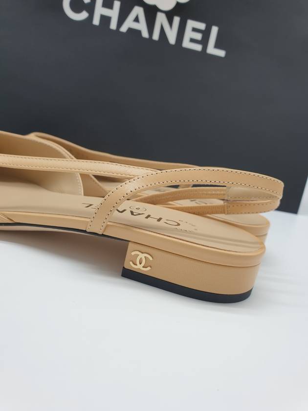 Slingbacks Goatskin Grosgrain & Beige Black - CHANEL - BALAAN 7