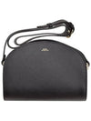 Demi Lune Half Moon Saffiano Cross Bag Black - A.P.C. - BALAAN 2