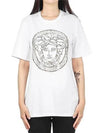 Women's Medusa Studded Short Sleeve T-Shirt White - VERSACE - BALAAN 2