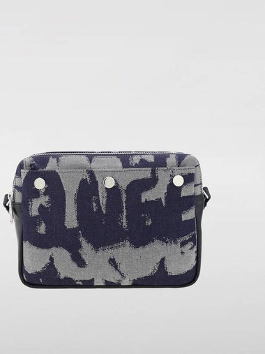 Borsa Graffiti Alexander McQueen in denim jacquard - ALEXANDER MCQUEEN - BALAAN 1