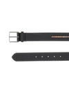 Signature Striped Leather Belt Black - PAUL SMITH - BALAAN 3