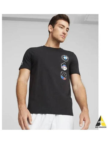 BMW MMS Garage Crew Graphic Short Sleeve T Shirt Black 625575 01 - PUMA - BALAAN 1