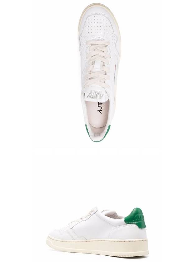 Medalist Green Tab Leather Low Top Sneakers White - AUTRY - BALAAN 6