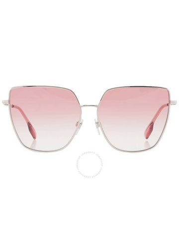 Burberry Alexis Clear Gradient Pink Cat Eye Ladies Sunglasses BE3143 10058D 61 - BURBERRY - BALAAN 1