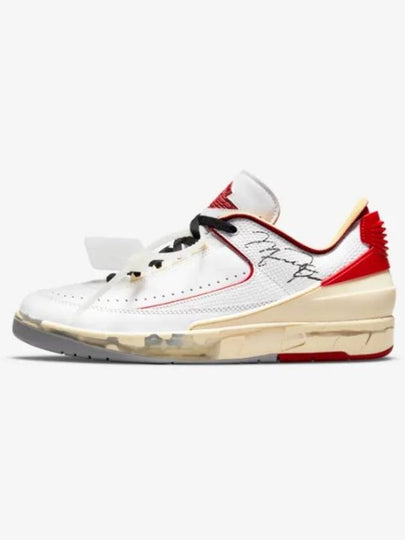 Off-White Air Jordan 2 Retro SP Low Top Sneakers White Varsity Red - NIKE - BALAAN 2