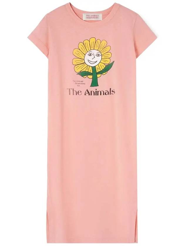 Kids Flower Printing One Piece Pink S24032 019CF - THE ANIMALS OBSERVATORY - BALAAN 1