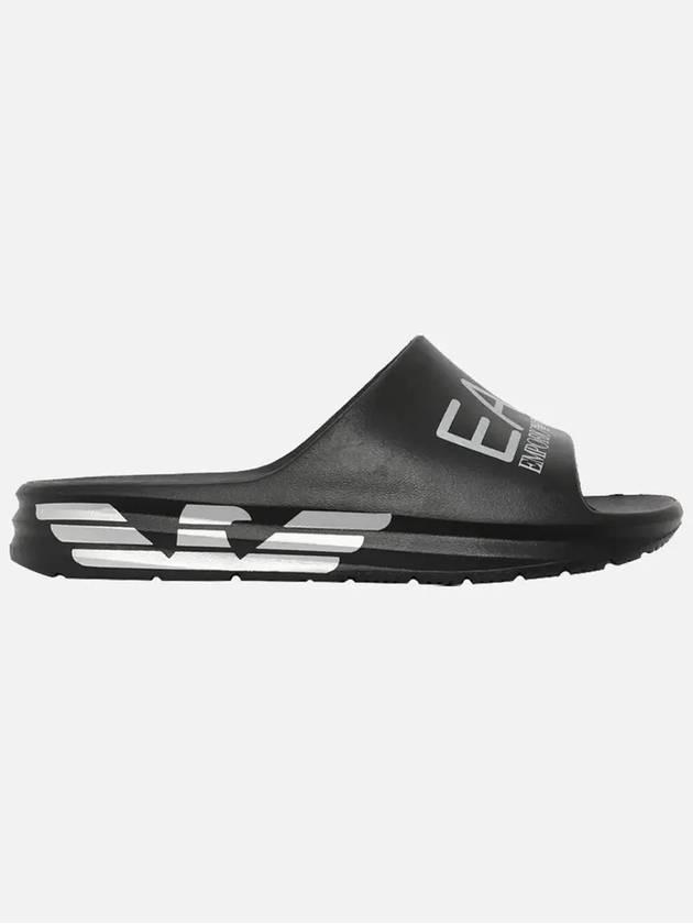 Logo Slippers Black - EMPORIO ARMANI - BALAAN 3