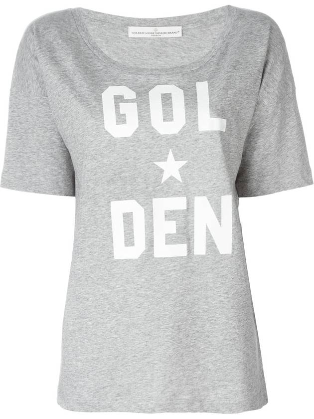 Lauren round neck tshirt gray G28WP860 A3 - GOLDEN GOOSE - BALAAN 1