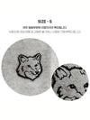 Bold Fox Head Patch Regular Cardigan Grey - MAISON KITSUNE - BALAAN 9