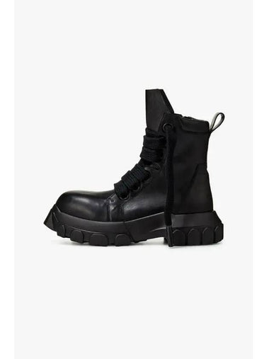 MEN Jumbo Lace Up BOZO Tractor Boots Black - RICK OWENS - BALAAN 1