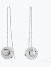 hollow drop earrings silver - SWAROVSKI - BALAAN 2