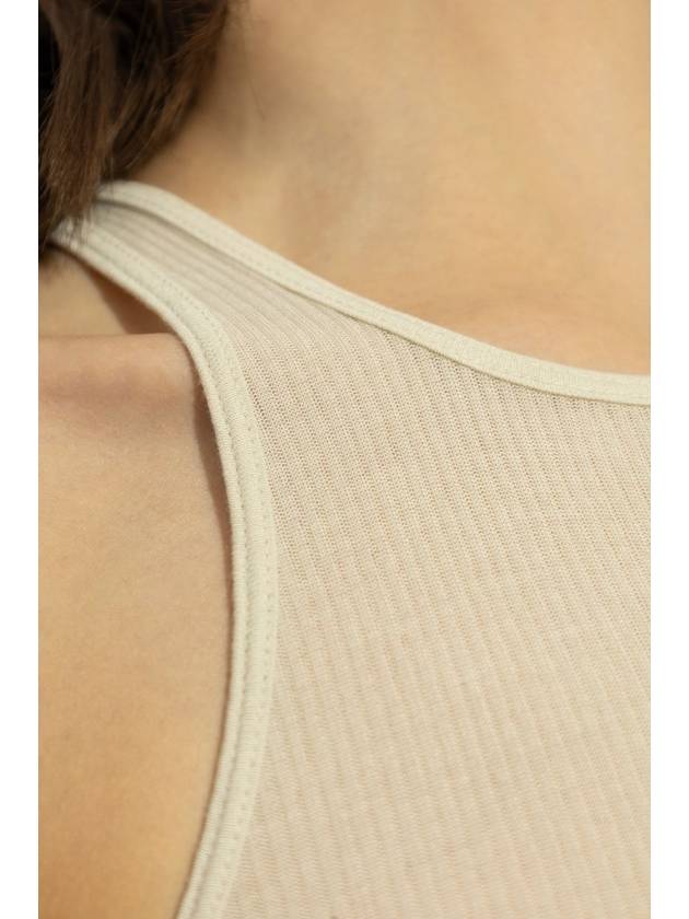 Rick Owens Top Bacic Rib, Women's, White - RICK OWENS - BALAAN 5