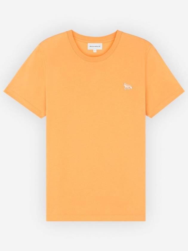 Baby Fox Patch Regular Short Sleeve T-Shirt Orange - MAISON KITSUNE - BALAAN 2