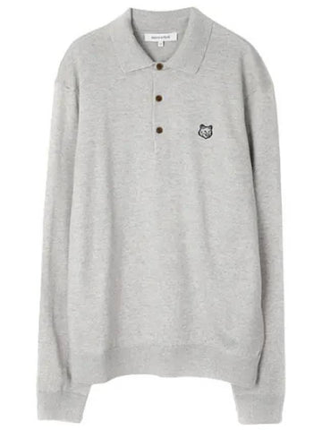 Fox Head Patch Polo Jumper Men s Collar - MAISON KITSUNE - BALAAN 1