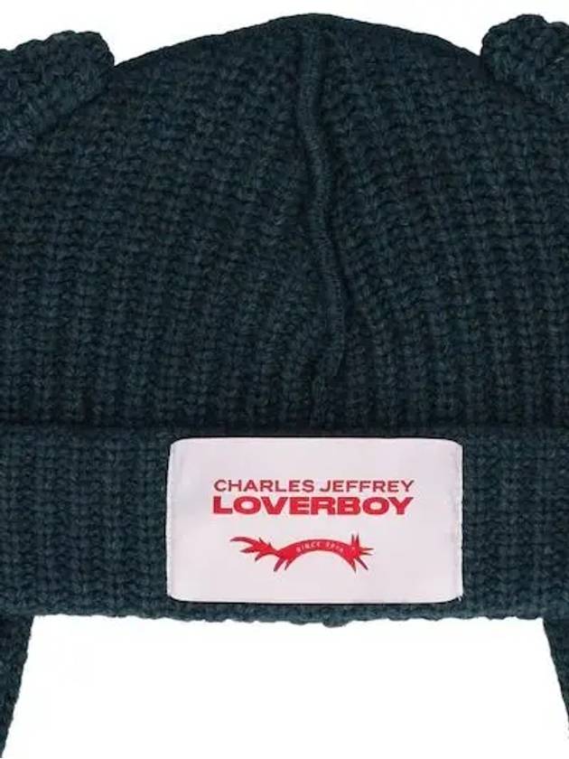 Charles Jeffrey Loverboy Chunky Rabbit Logo Patch Wool Beanie Hat - CHARLES JEFFREY LOVERBOY - BALAAN 2