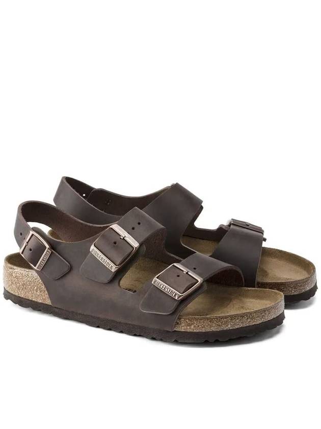 Milano Oiled Leather Sandals Habana - BIRKENSTOCK - BALAAN 5