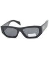 Eyewear Logo Sunglasses Slate Grey Black - PRADA - BALAAN 2