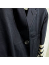 4 Bar Armband Cotton Blazer Jacket Navy - THOM BROWNE - BALAAN 5