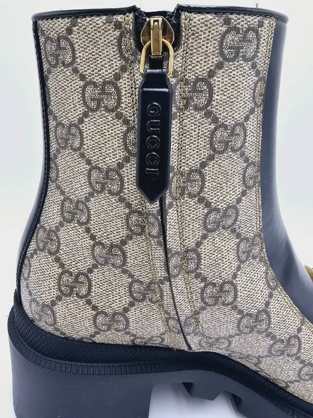 Interlocking G Supreme Canvas Middle Boots Beige - GUCCI - BALAAN 7