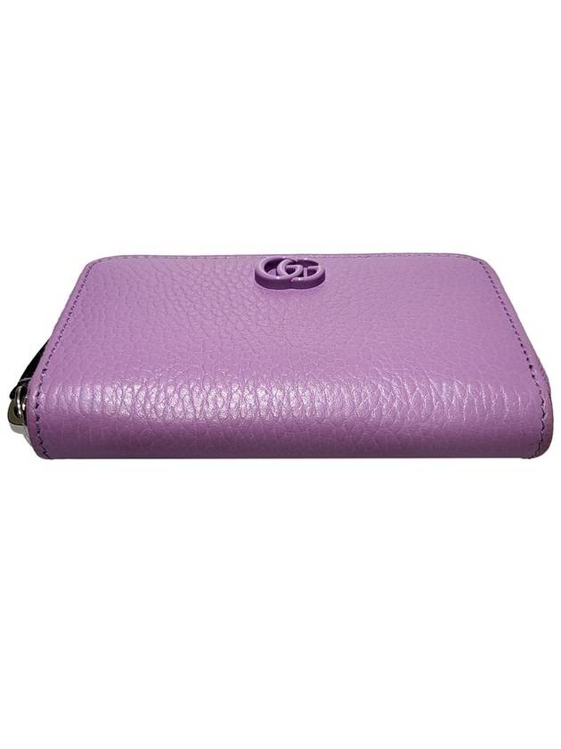 Women s 644412 GG Marmont purple color zipper wallet - GUCCI - BALAAN 4