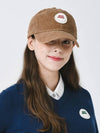 Signature Wappen Corduroy Ball Cap CAMEL - MONBIRDIE GOLF - BALAAN 7