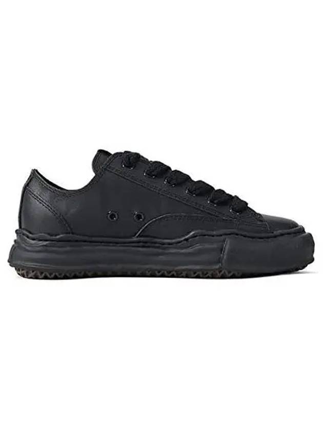 Peterson OG Sole Leather Low Sneakers Black - MIHARA YASUHIRO - BALAAN 2