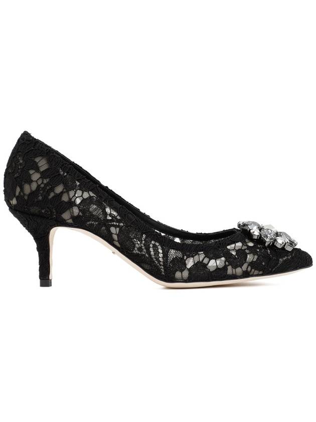 Brooch Lace Rainbow Pumps Heel Black - DOLCE&GABBANA - BALAAN 2