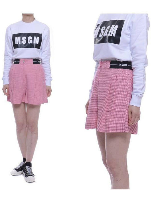 Women’s Check Shorts 2941MDB08_207518_14_20F - MSGM - BALAAN 1