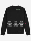 NSW World Tour French Terry Crew Neck Sweatshirt Black - NIKE - BALAAN 1