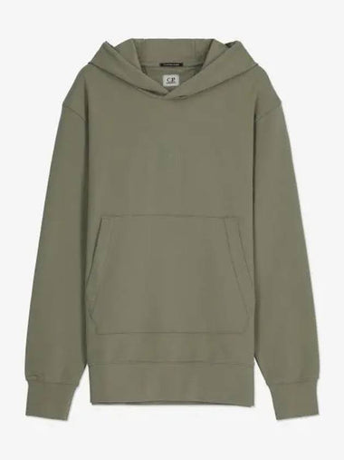 CP Company Square Logo Patch Hood Silver Sage 15CLSS366A006452W335 - CP COMPANY - BALAAN 1