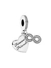 Forever Friends Heart Pendant Charm Silver - PANDORA - BALAAN 1