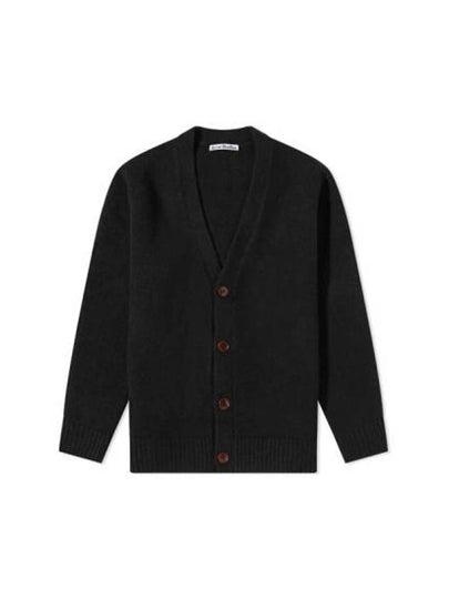 Wool Blend Cardigan Black - ACNE STUDIOS - BALAAN 2