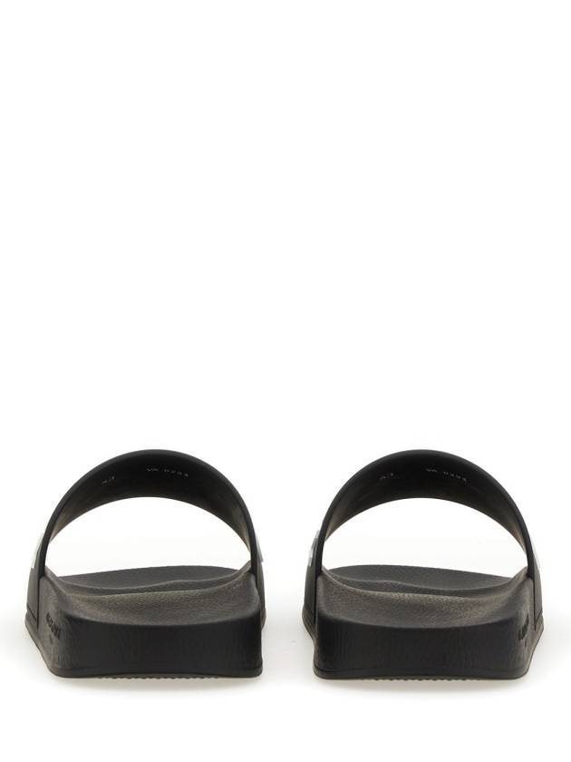 Logo Rubber Slide Slippers Black - GIVENCHY - BALAAN 8