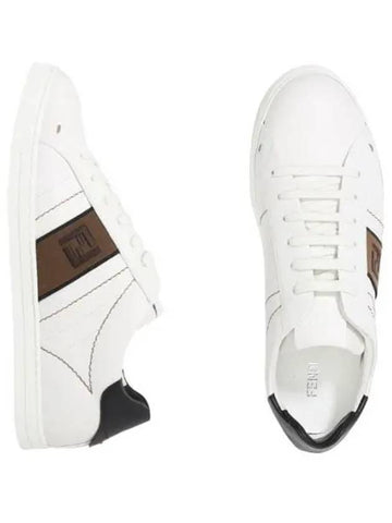 Leather low top sneakers men s slip ons - FENDI - BALAAN 1