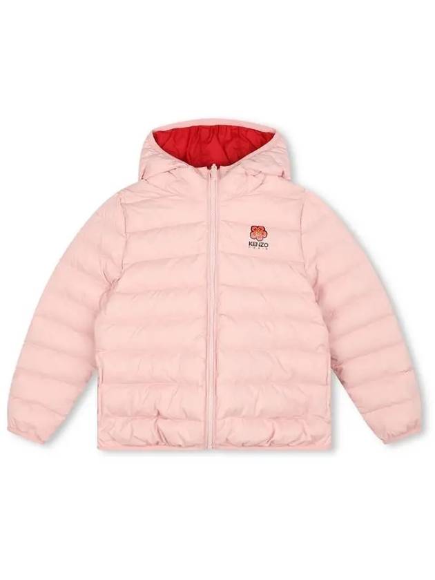 Kids Balk Flower Reversible Down Jacket - KENZO - BALAAN 1