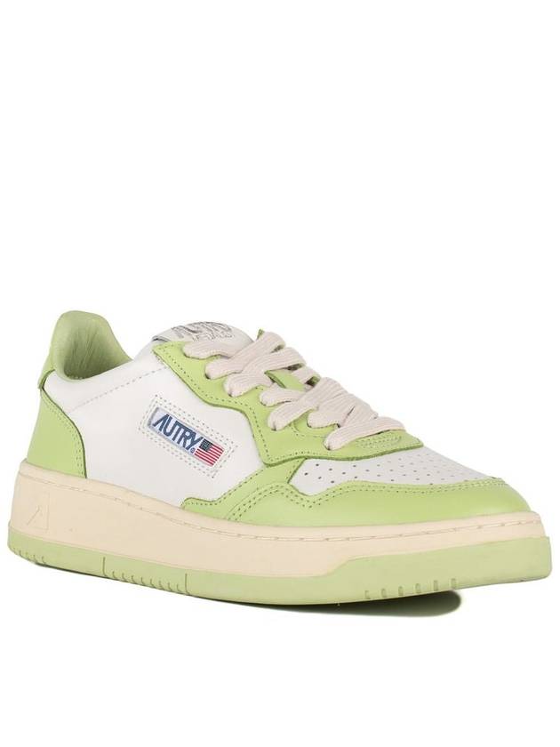 Women's Medalist Bi-Color Low-Top Sneakers Green - AUTRY - BALAAN 5