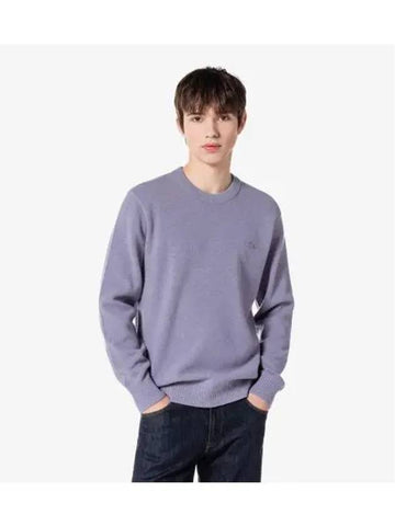 Men s Basic Crew Neck Pullover Light Purple - LACOSTE - BALAAN 1