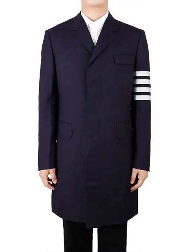 Men's Plain 4 Bar Single Coat Navy - THOM BROWNE - BALAAN 2