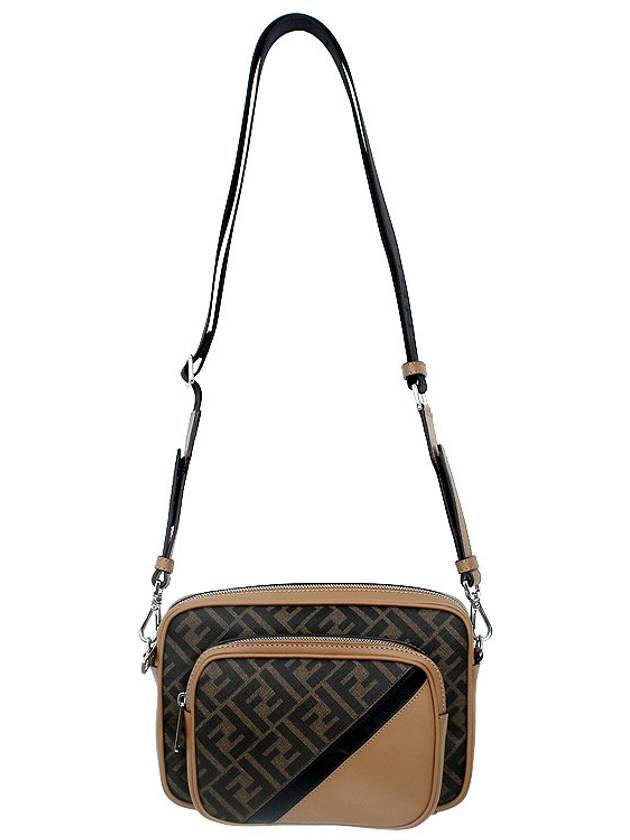 Diagonal Duo Camera Cross Bag Brown - FENDI - BALAAN 4