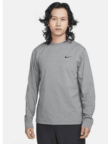 Dry Fit UV High Bus Men s Long Sleeve Fitness Top Smoke Gray Heather Black FB8584 084 699165 - NIKE - BALAAN 1