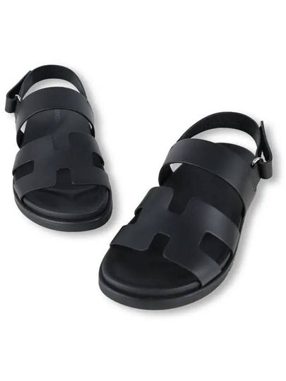 Genius Calfskin Sandals Noir - HERMES - BALAAN 2