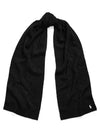 Pony Logo Embroidered Cable Knit Muffler Black - POLO RALPH LAUREN - BALAAN 3